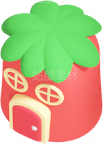 卡通3D房子（导航-113867） - 未分类 - 站酷设计师行走的萌萌西瓜妹原创素材 - 站酷ZCOOL