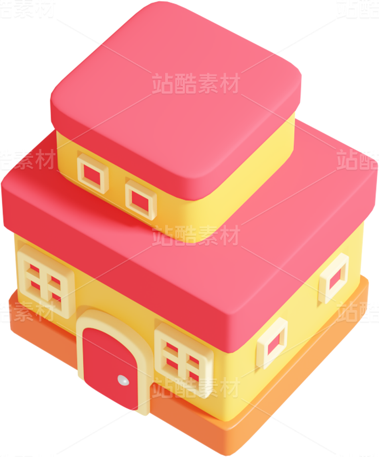 卡通3D房子（主预览-113868） - 未分类 - 站酷设计师行走的萌萌西瓜妹原创素材 - 站酷ZCOOL