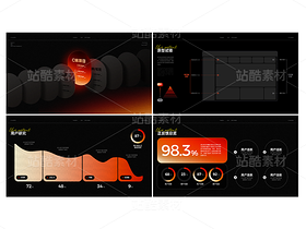 原创UIUX交互橙红渐变炫酷视觉平面设计作品集模板PSD（导航-120356） - 未分类 - 站酷设计师MDD_007原创素材 - 站酷ZCOOL