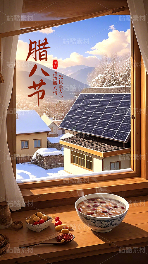 新能源腊八节海报（主预览-120632） - 未分类 - 站酷设计师木木树123原创素材 - 站酷ZCOOL
