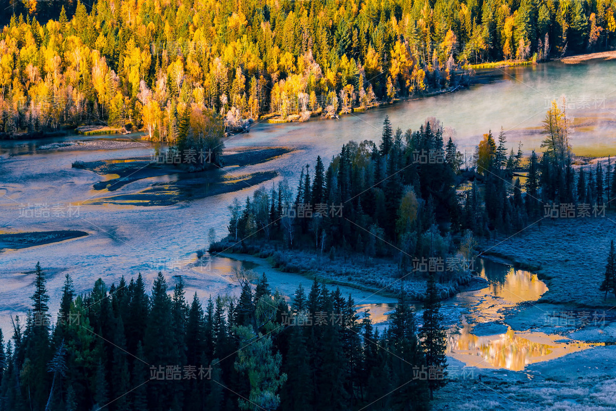 新疆阿勒泰喀納斯神仙灣秋季風(fēng)光（主預(yù)覽-120672） - 未分類 - 站酷設(shè)計師陳喆風(fēng)光攝影原創(chuàng)素材 - 站酷ZCOOL