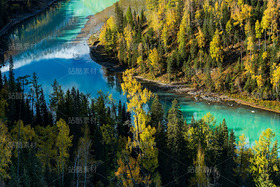 新疆阿勒泰喀纳斯月亮湾秋季风光（导航-120682） - 未分类 - 站酷设计师陈喆风光摄影原创素材 - 站酷ZCOOL