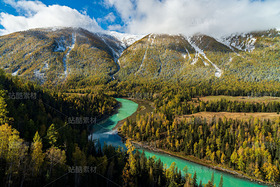 新疆阿勒泰喀纳斯月亮湾秋季风光（导航-120681） - 未分类 - 站酷设计师陈喆风光摄影原创素材 - 站酷ZCOOL