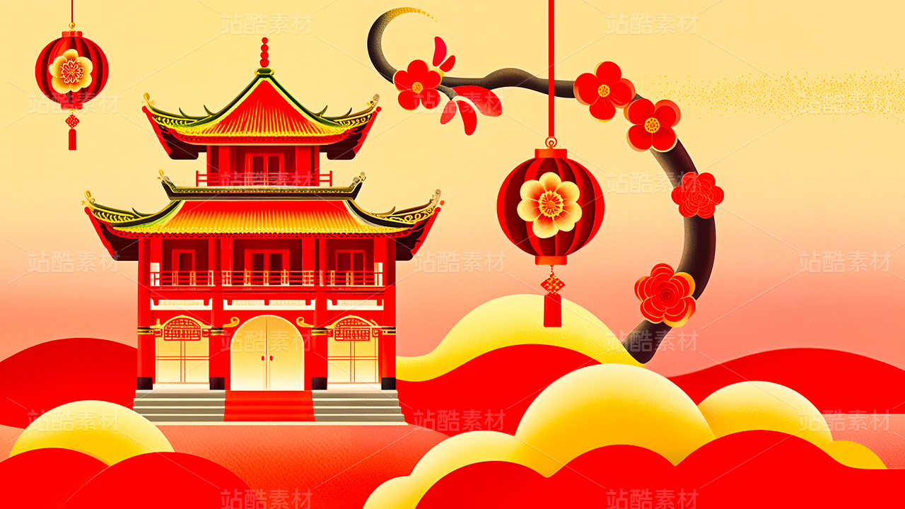 《古建筑之旅》插画系列作品 