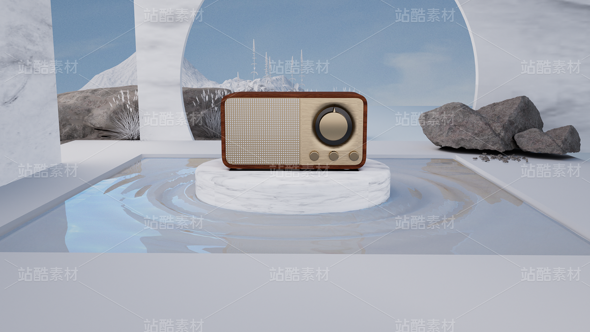 C４D建模-复古蓝牙音响（主预览-121868） - 未分类 - 站酷设计师Youngste原创素材 - 站酷ZCOOL