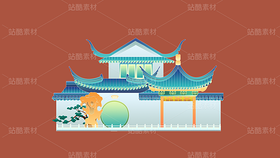国风城市特色建筑 苏州园林（导航-122827） - 未分类 - 站酷设计师小也XY原创素材 - 站酷ZCOOL