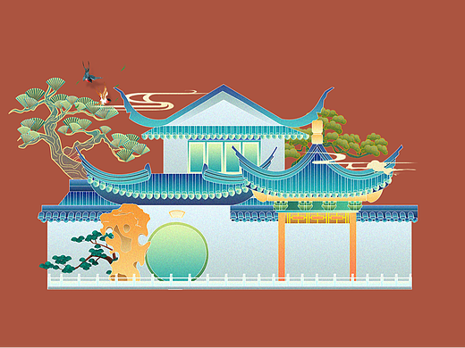 国风城市特色建筑 苏州园林