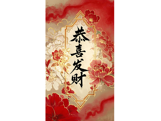 恭喜发财，海报，红包封面