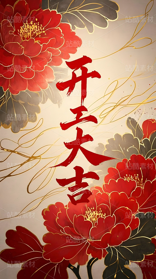 开工大吉，海报/红包封面（主预览-123371） - 未分类 - 站酷设计师认真倾听好好作图原创素材 - 站酷ZCOOL