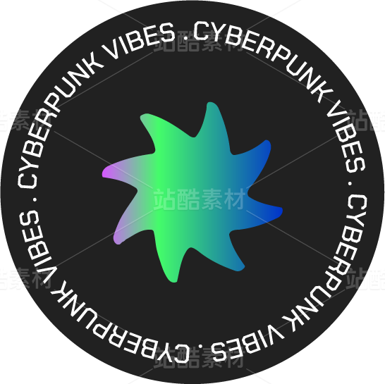 荧光未来科技科幻宇宙潮酷图标icon