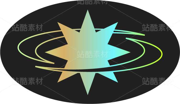 荧光潮酷未来科技科幻宇宙图标icon