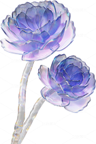 全息透明未來科技感創(chuàng)意花朵圖形（導航-124508） - 未分類 - 站酷設計師AIGC微微原創(chuàng)素材 - 站酷ZCOOL