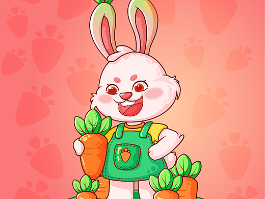 卡通兔子插画