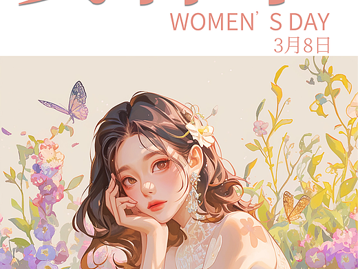 女神节妇女节海报
