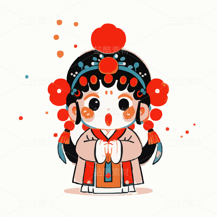 四张戏剧人物矢量画（主预览-9116531） - 未分类 - 站酷设计师五灵指原创素材 - 站酷ZCOOL