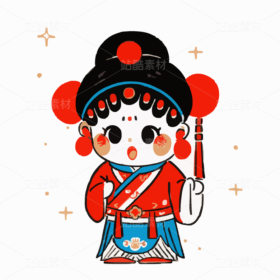 四张戏剧人物矢量画（主预览-9116532） - 未分类 - 站酷设计师五灵指原创素材 - 站酷ZCOOL