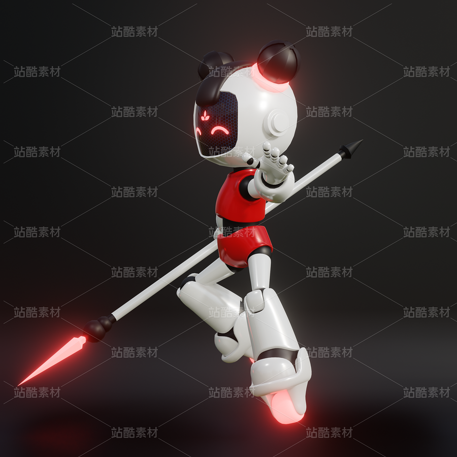 哪吒 卡通機器人 骨骼綁定 Blender 3D模型（主預(yù)覽-9116889） - 未分類 - 站酷設(shè)計師魔麗圈圈原創(chuàng)素材 - 站酷ZCOOL