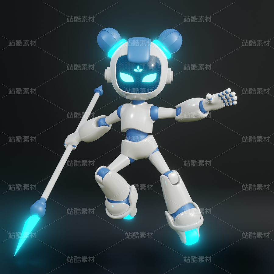 哪吒 卡通機器人 骨骼綁定 Blender 3D模型（主預(yù)覽-9116891） - 未分類 - 站酷設(shè)計師魔麗圈圈原創(chuàng)素材 - 站酷ZCOOL
