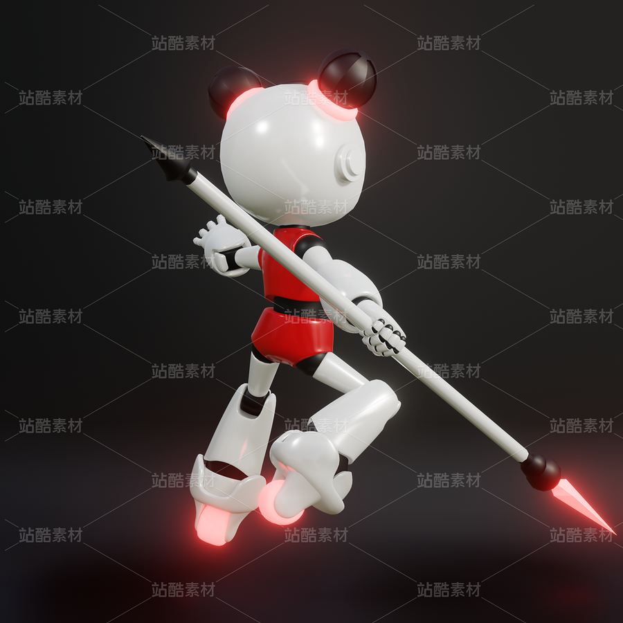 哪吒 卡通機器人 骨骼綁定 Blender 3D模型（主預(yù)覽-9116890） - 未分類 - 站酷設(shè)計師魔麗圈圈原創(chuàng)素材 - 站酷ZCOOL