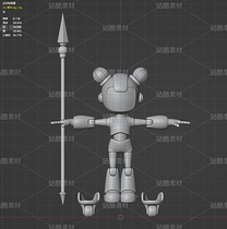 哪吒 卡通機器人 骨骼綁定 Blender 3D模型（導(dǎo)航-9116898） - 未分類 - 站酷設(shè)計師魔麗圈圈原創(chuàng)素材 - 站酷ZCOOL