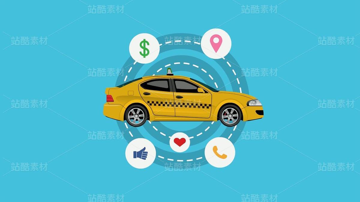 循环动态网约车元素背景视频（主预览-9121326） - 未分类 - 站酷设计师FlashASer原创素材 - 站酷ZCOOL
