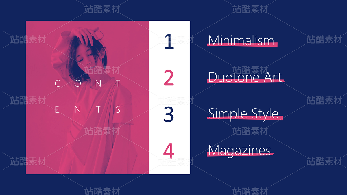 B23【双色艺术】红蓝高级配色质感&创意品牌策划演示（主预览-9121554） - 未分类 - 站酷设计师木先生iPPT原创素材 - 站酷ZCOOL