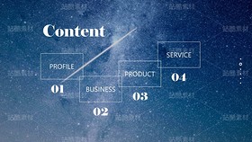 B19【星空诗意&网页幽灵按钮】公司产品服务简介汇报（导航-9122804） - 未分类 - 站酷设计师木先生iPPT原创素材 - 站酷ZCOOL