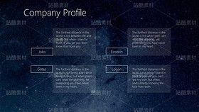 B19【星空诗意&网页幽灵按钮】公司产品服务简介汇报（导航-9122809） - 未分类 - 站酷设计师木先生iPPT原创素材 - 站酷ZCOOL
