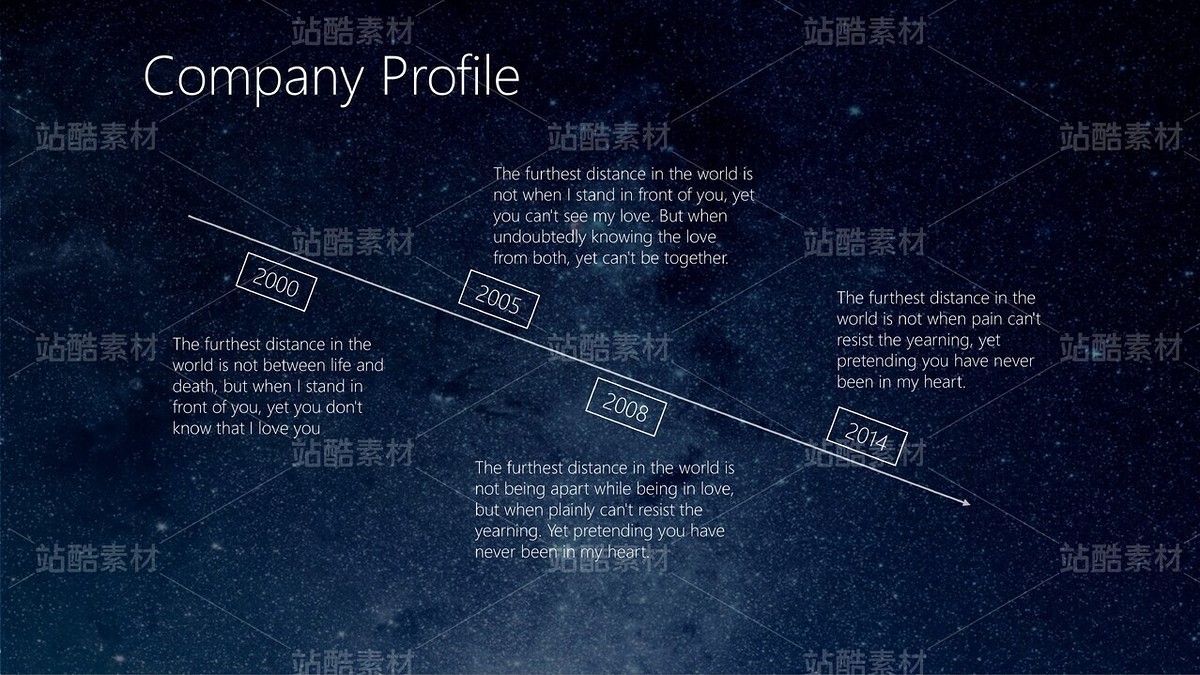 B19【星空诗意&网页幽灵按钮】公司产品服务简介汇报（主预览-9122808） - 未分类 - 站酷设计师木先生iPPT原创素材 - 站酷ZCOOL