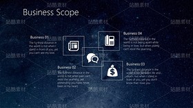 B19【星空诗意&网页幽灵按钮】公司产品服务简介汇报（导航-9122812） - 未分类 - 站酷设计师木先生iPPT原创素材 - 站酷ZCOOL