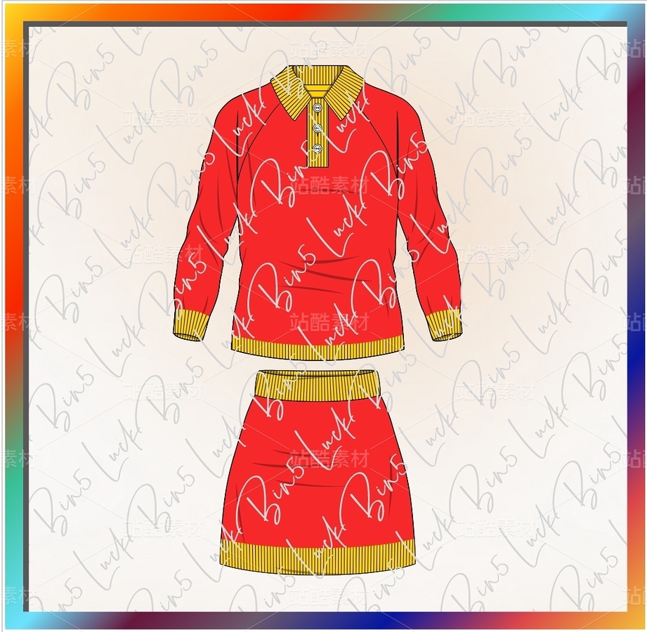 女装女性女生服装设计服饰时装时尚款式图长短裙连衣裙（主预览-9123323） - 未分类 - 站酷设计师LuckBin5原创素材 - 站酷ZCOOL