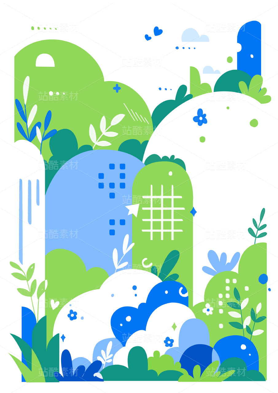 人物运动系列插画