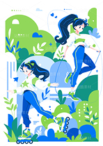 人物运动系列插画（导航-9124738） - 未分类 - 站酷设计师SYF朝生原创素材 - 站酷ZCOOL