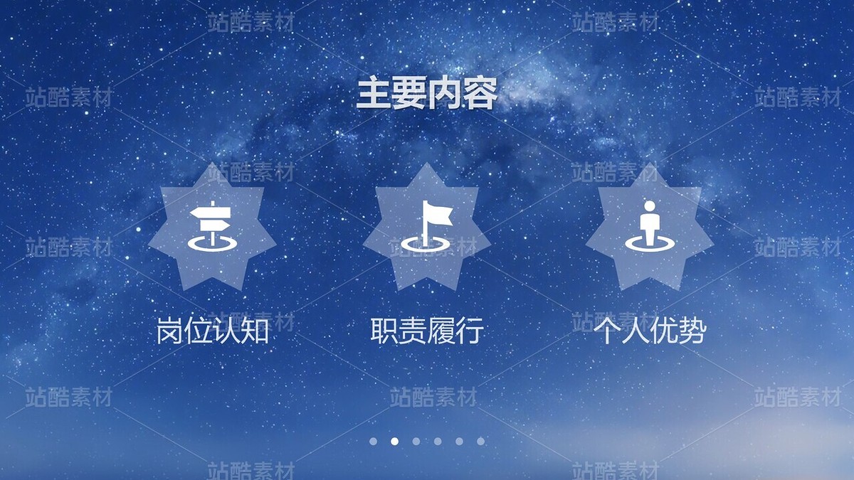 E09【好簡歷才有好工作】IOS創(chuàng)意星空-競聘述職簡歷（主預(yù)覽-9124976） - 未分類 - 站酷設(shè)計(jì)師木先生iPPT原創(chuàng)素材 - 站酷ZCOOL