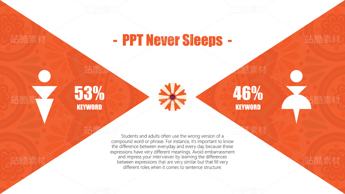 G01【半生花】简约大气文艺时尚风格通用商务模板（主预览-9126609） - 未分类 - 站酷设计师木先生iPPT原创素材 - 站酷ZCOOL