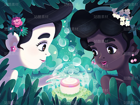 美妆护肤插画（导航-9127188） - 未分类 - 站酷设计师SYF朝生原创素材 - 站酷ZCOOL