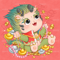 小青龙IP吉祥物系列插画设计（导航-9127534） - 未分类 - 站酷设计师SYF朝生原创素材 - 站酷ZCOOL