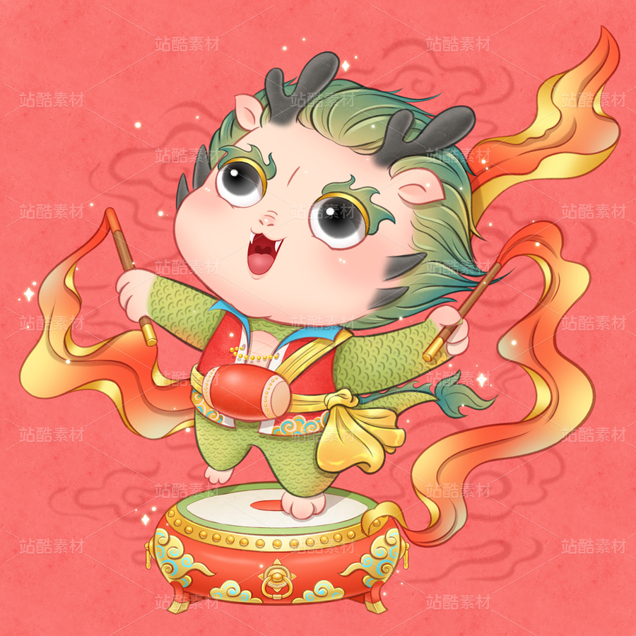 小青龙IP吉祥物系列插画设计（主预览-9127531） - 未分类 - 站酷设计师SYF朝生原创素材 - 站酷ZCOOL
