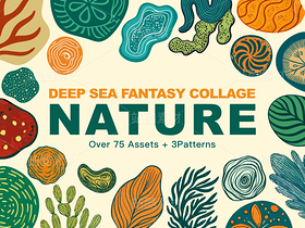 深海奇幻拼貼：探索海洋自然的圖案之美（導(dǎo)航-9127583） - 未分類 - 站酷設(shè)計(jì)師大元pxyair原創(chuàng)素材 - 站酷ZCOOL