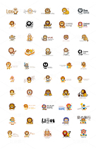 50个可爱小狮子-全套logo卡通（导航-9127774） - 未分类 - 站酷设计师心梦创意原创素材 - 站酷ZCOOL