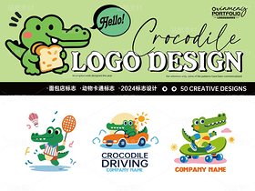 50个可爱小鳄鱼-全套logo卡通（导航-9127790） - 未分类 - 站酷设计师心梦创意原创素材 - 站酷ZCOOL