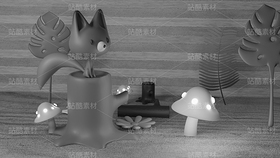 三维场景 小狐狸（导航-9127891） - 未分类 - 站酷设计师星昭原创素材 - 站酷ZCOOL