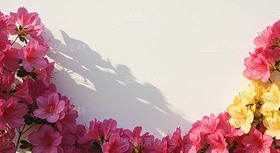 米黃色背景上的杜鵑花、繡球花（套圖）（導(dǎo)航-9128426） - 未分類 - 站酷設(shè)計師白雪魔鏡原創(chuàng)素材 - 站酷ZCOOL