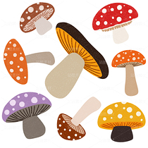 蘑菇合集01（導(dǎo)航-9128908） - 未分類 - 站酷設(shè)計師一桶咸魚原創(chuàng)素材 - 站酷ZCOOL