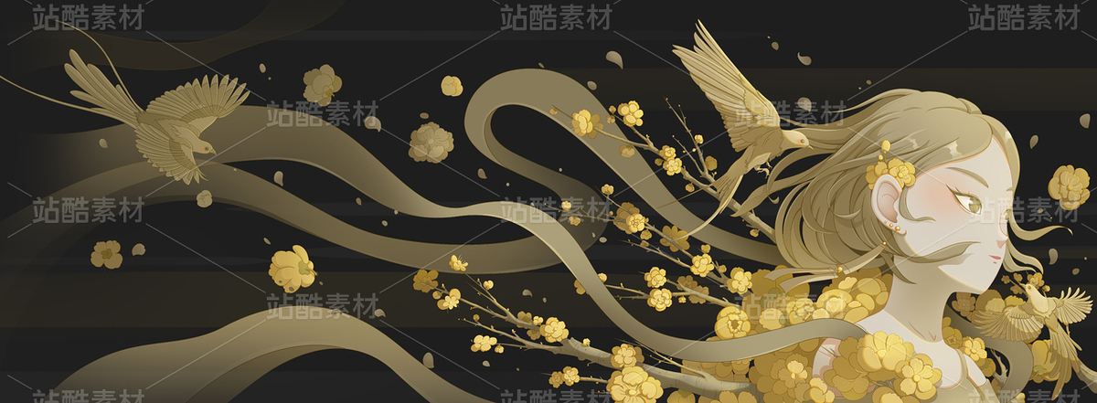 鹊上枝头，好运连绵（主预览-9128960） - 未分类 - 站酷设计师SYF朝生原创素材 - 站酷ZCOOL