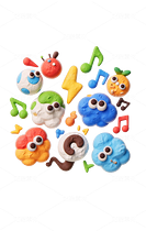 20張搖滾樂隊(duì)3D卡通免扣圖（導(dǎo)航-9144772） - 未分類 - 站酷設(shè)計(jì)師一大碗炸醬面原創(chuàng)素材 - 站酷ZCOOL