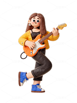 20張搖滾樂隊(duì)3D卡通免扣圖（導(dǎo)航-9144782） - 未分類 - 站酷設(shè)計(jì)師一大碗炸醬面原創(chuàng)素材 - 站酷ZCOOL