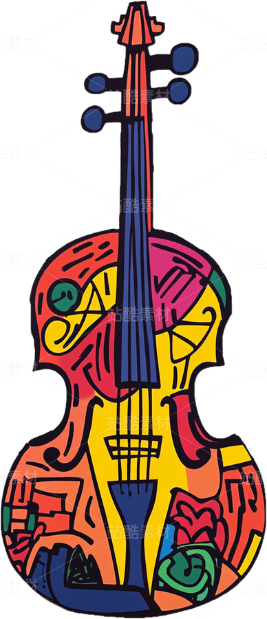 基斯·哈林风格的乐器贴图(主预览-9738493) - 未分类 - 站酷设计师YumiCa原创素材 - 站酷ZCOOL