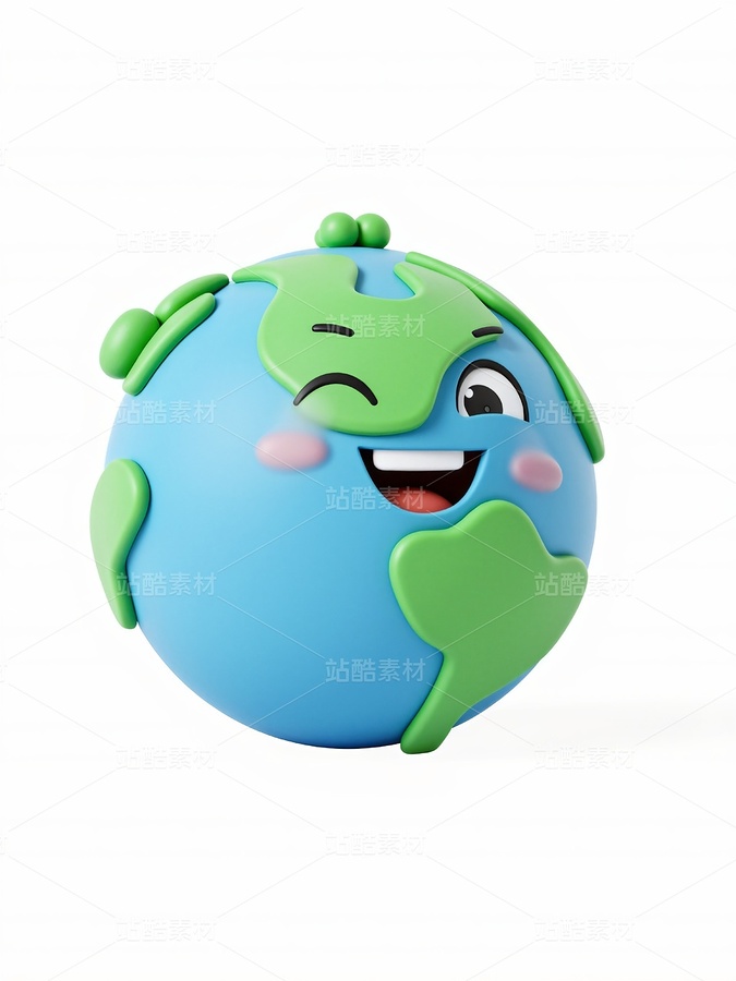 3款快乐的地球环保主题3D风格PNG免抠素材（主预览-9739089） - 未分类 - 站酷设计师明原创素材 - 站酷ZCOOL