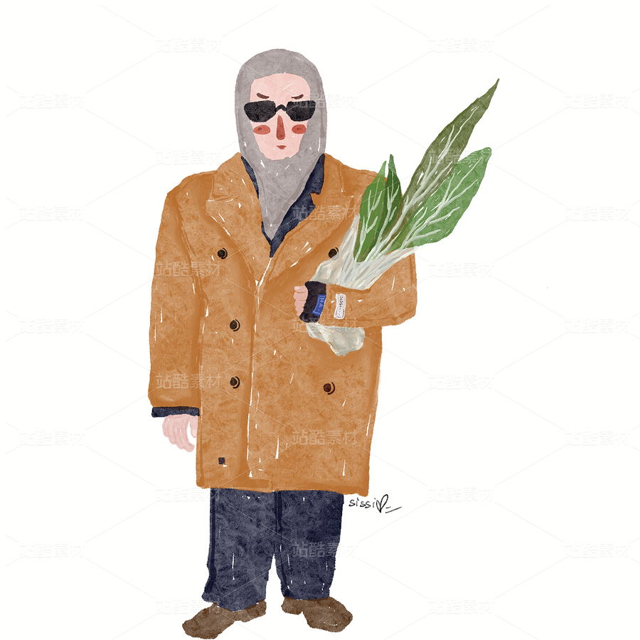 時尚人物插畫組（主預(yù)覽-9739526） - 未分類 - 站酷設(shè)計師sissi的小窩原創(chuàng)素材 - 站酷ZCOOL